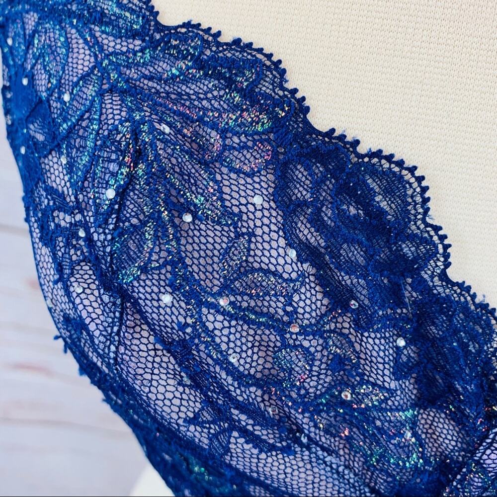 Victoria's Secret iridescent lace unlined demi - Picture 2 of 16